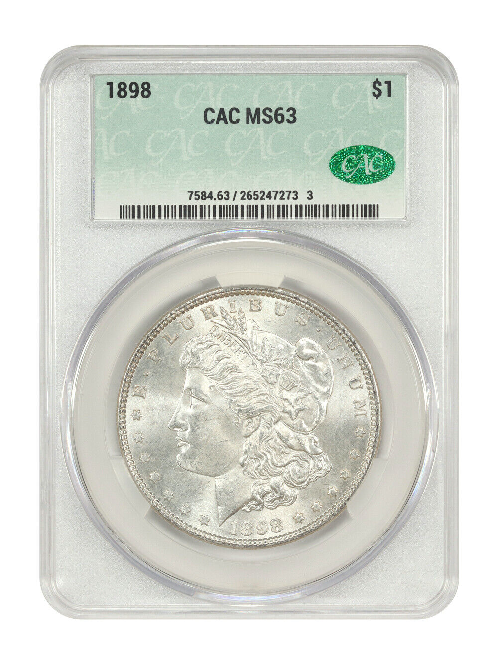 1898 $1 CACG MS63 - Morgan Dollar