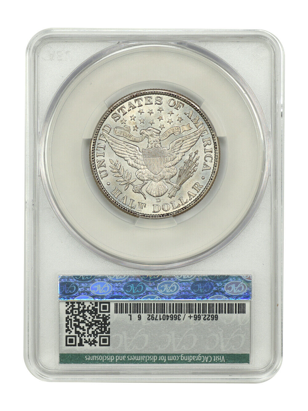 1913-D 50C CACG MS66+