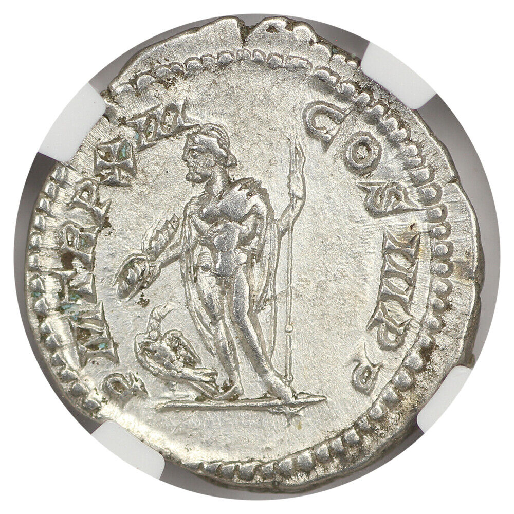 Ancient Roman: Sept. Severus (AD 193-211) AR Denarius NGC Choice VF
