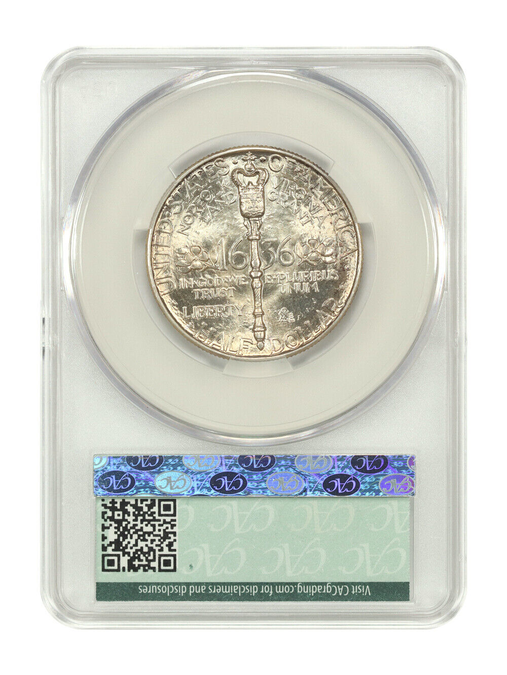 1936 50C Norfolk CACG MS67+ - Classic Silver Commemorative - Low Mintage Issue