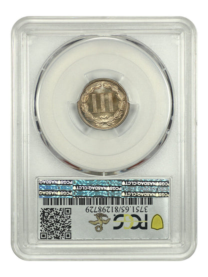 1883 3CN PCGS MS65 ex: D.L. Hansen