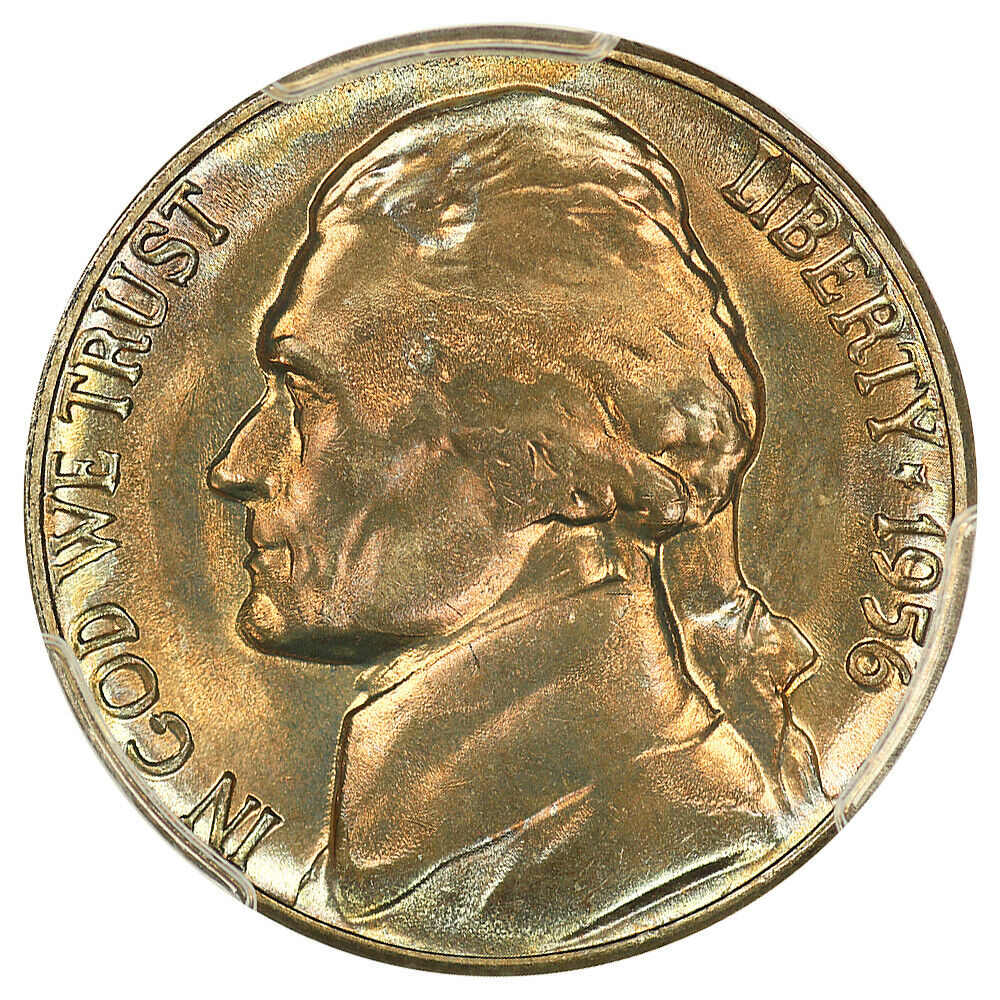 1956-D 5c PCGS MS67 ex: D.L. Hansen