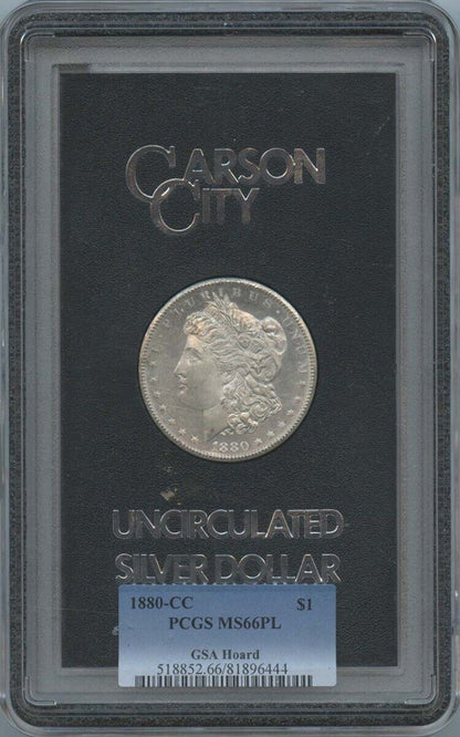 1880-CC Morgan Dollar GSA Hoard PCGS MS66 PL