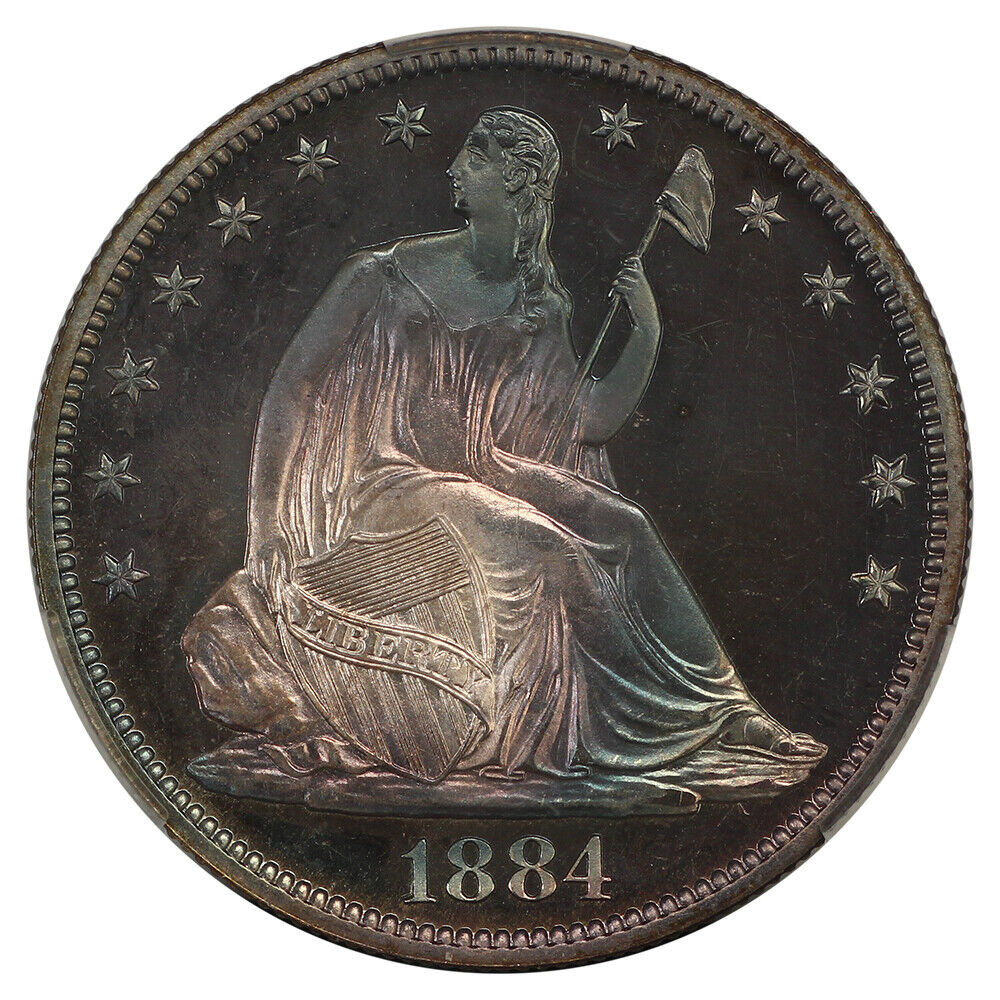 1884 50C CACG PR67CAM ex: D.L. Hansen - Liberty Seated Half Dollar