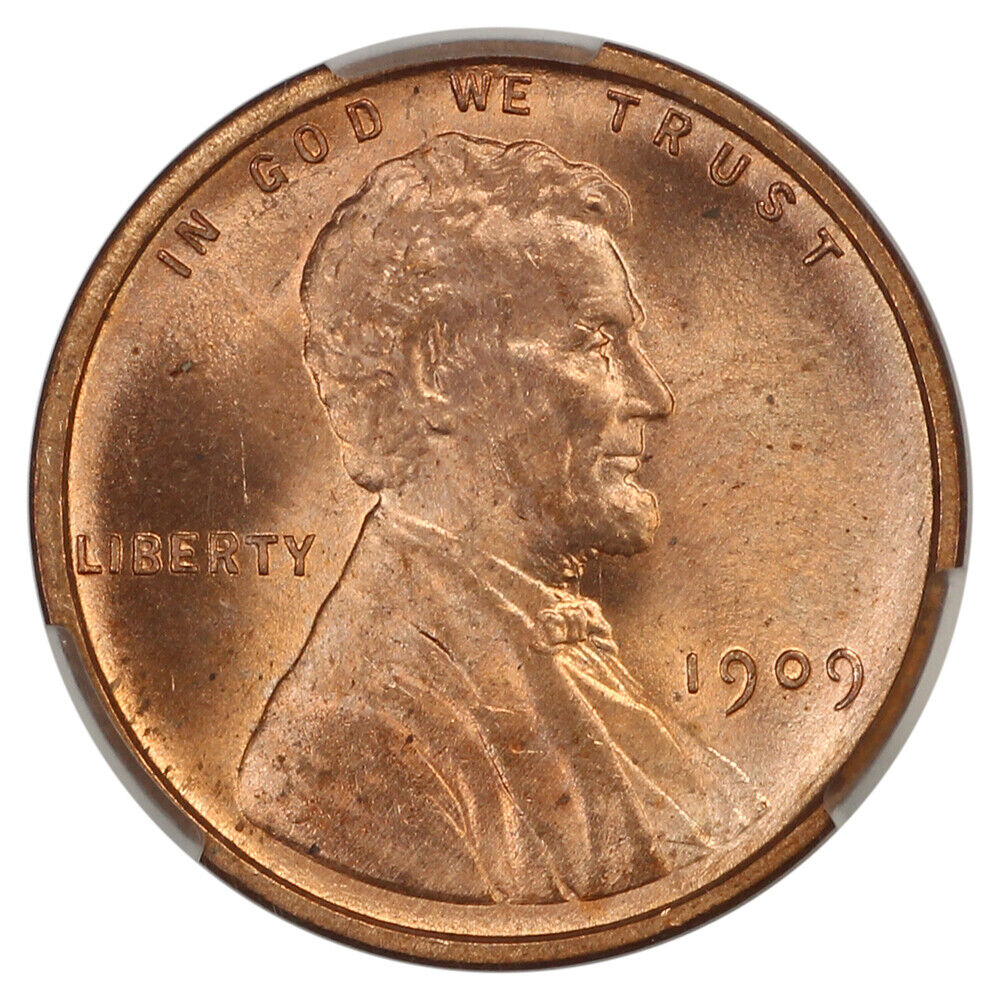 1909 VDB 1C CACG MS65RD - Lincoln Cent (Wheat Reverse) - Popular VDB Issue