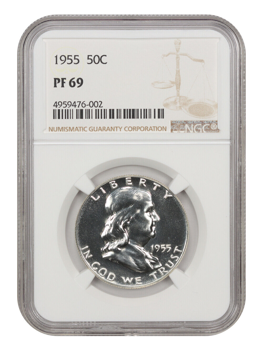 1955 50C NGC PR69