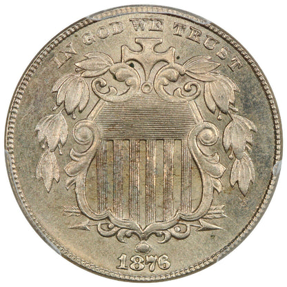 1876 5C PCGS MS66 ex: D.L. Hansen