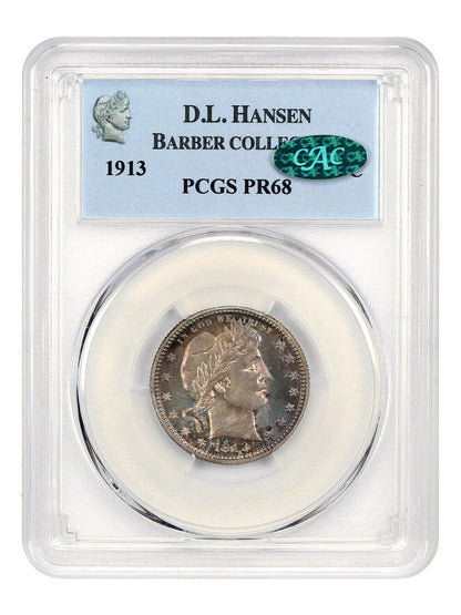 1913 25c PCGS/CAC Proof 68 ex: D.L. Hansen