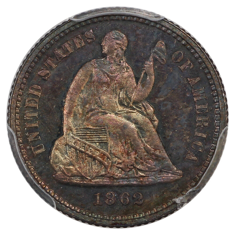 1862 H10C PCGS PR65 - Liberty Seated Half Dime