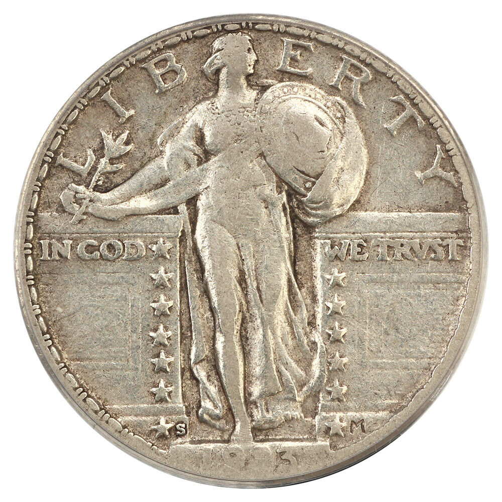 1923-S 25C PCGS VF35 - Standing Liberty Quarter - Scarce Date