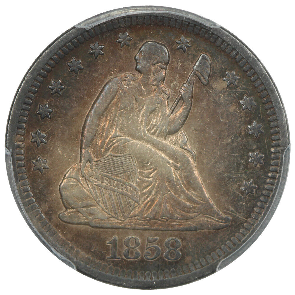 1858-S 25C PCGS XF40 - Liberty Seated Quarter