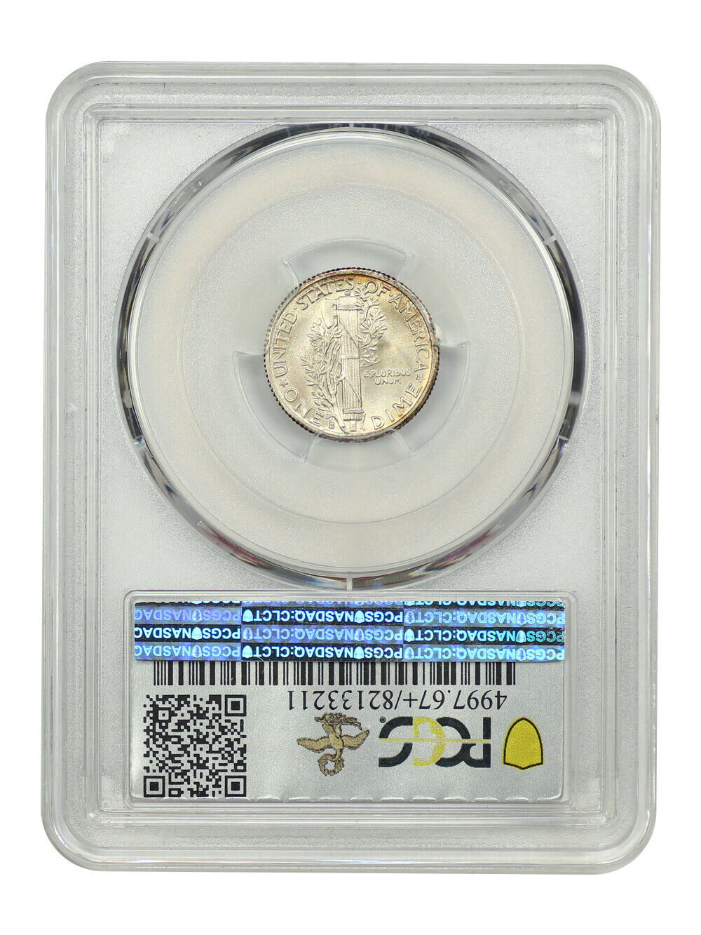 1935-S 10C PCGS/CAC MS67+FB ex: D.L. Hansen - Mercury Dime