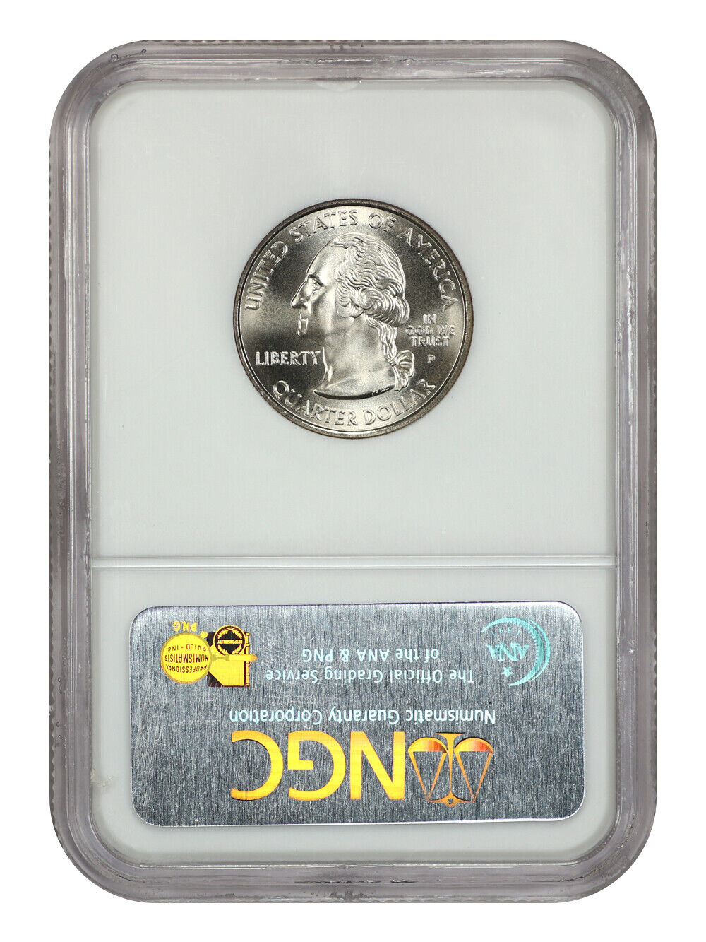 2005-P 25C Kansas NGC SP69 (Satin Finish) - Washington 50 States Quarters