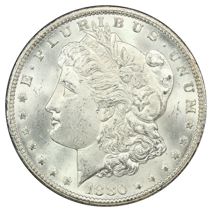 1880/79-CC $1 PCGS MS64+ (Reverse of 1878) - Morgan Dollar - Scarce Issue