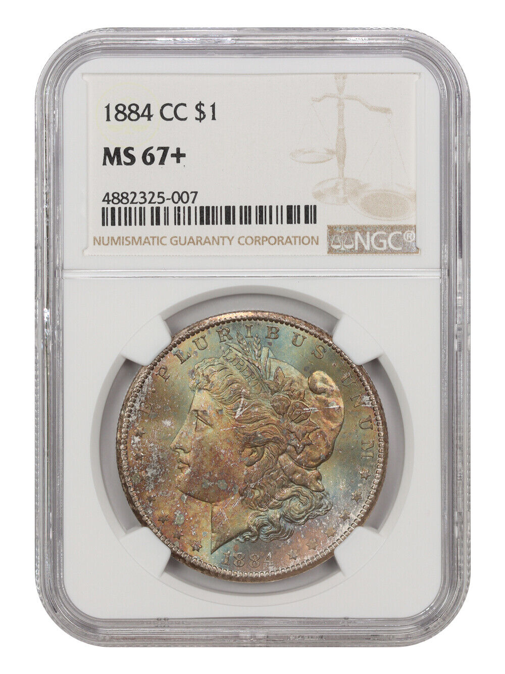 1884-CC $1 NGC MS67+