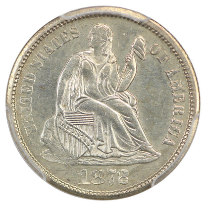 1872-S 10C PCGS MS62 ex: D.L. Hansen