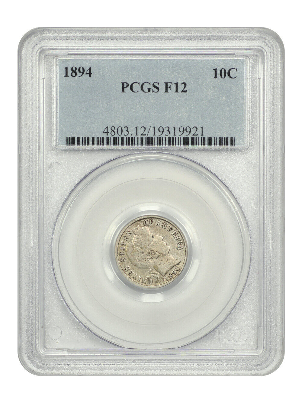 1894 10C PCGS F12