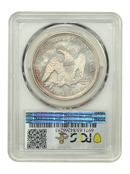 1873 $1 Seated PCGS MS65 ex: D.L. Hansen