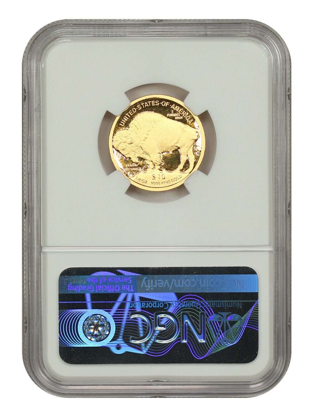 2008-W $10 American Buffalo NGC PR70DCAM (.9999 Fine Gold, Moy Signature)