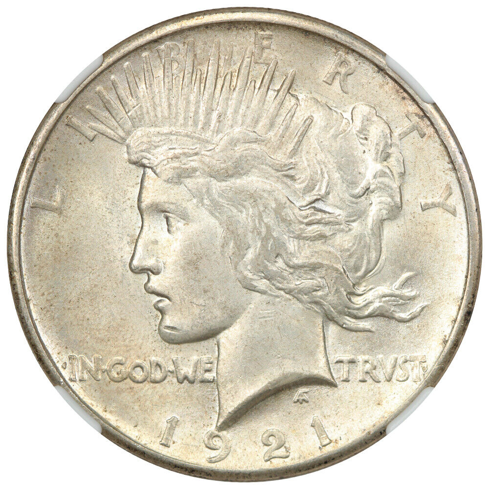 1921 $1 High Relief NGC MS64 - Peace Dollar - Scarce First Year Issue