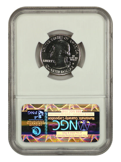 2011-D 25C Chickasaw NP NGC MS68 - Type 1 - Clad