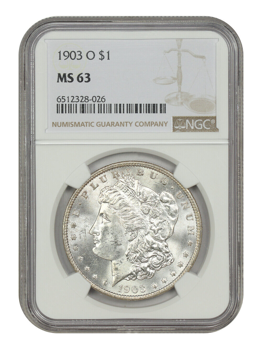 1903-O $1 NGC MS63 - Morgan Dollar - Low Mintage Date