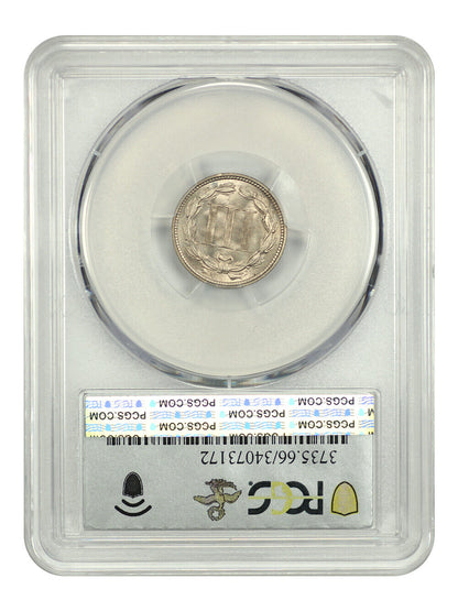 1869 3CN PCGS MS66