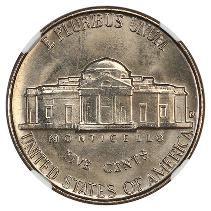 1958-D 5C NGC MS67 5FS - Jefferson Nickel