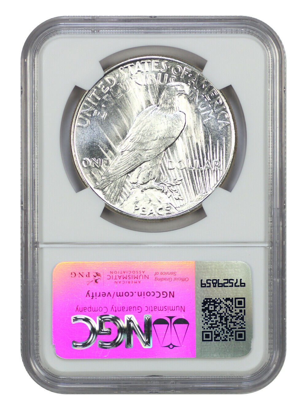 1926-S $1 NGC MS62 - Peace Dollar