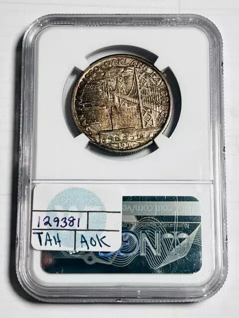 1936 P Classic Commemorative Bay Bridge Opening NGC MS-66 BAY BRIDGE