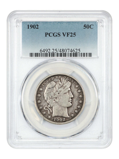 1902 50C PCGS VF25