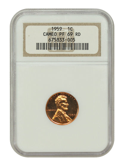 1959 1C NGC PR69RD CAM - Lincoln Cent (Modern)