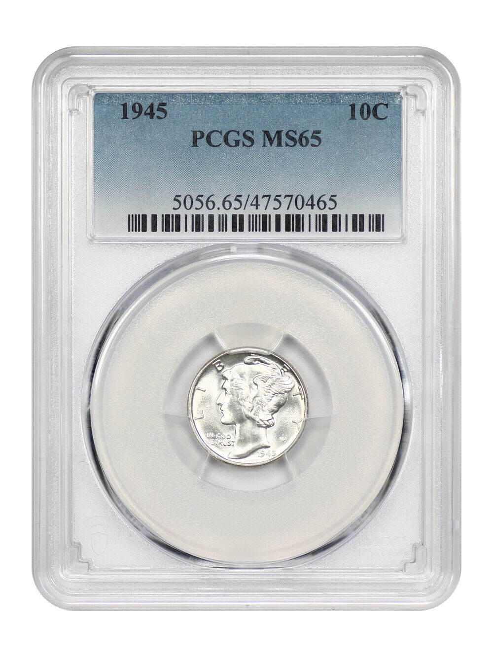 1945 10C PCGS MS65