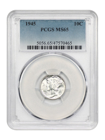 1945 10C PCGS MS65