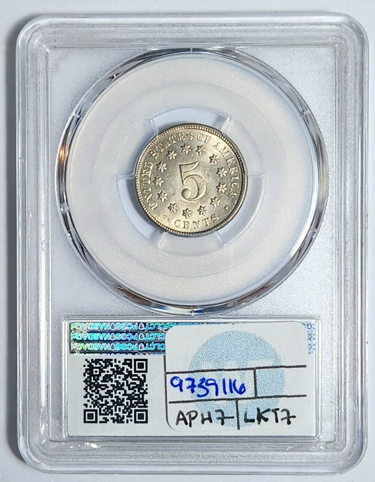 1873 P Nickel Shield PCGS MS-65 CAC Closed 3