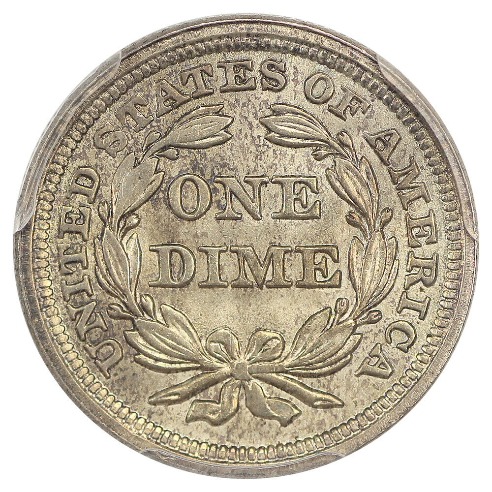 1855 10C PCGS MS65 (Arrows) ex: D.L. Hansen