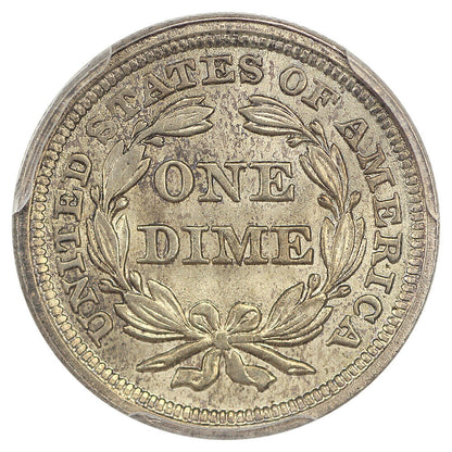 1855 10C PCGS MS65 (Arrows) ex: D.L. Hansen