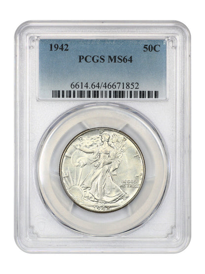 1942 50C PCGS MS64