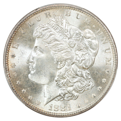 1881-S $1 PCGS MS67+ - Morgan Dollar - Great Eye Appeal