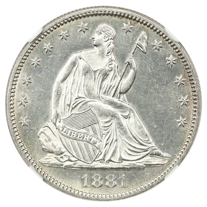 1881 50C NGC MS64 - Liberty Seated Half Dollar