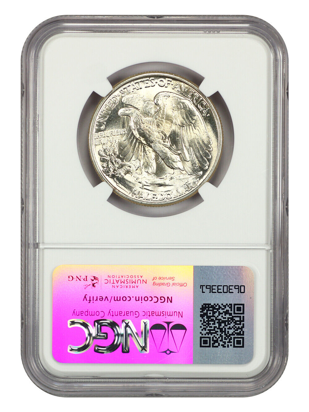 1945 50C NGC MS66 (No "AW")