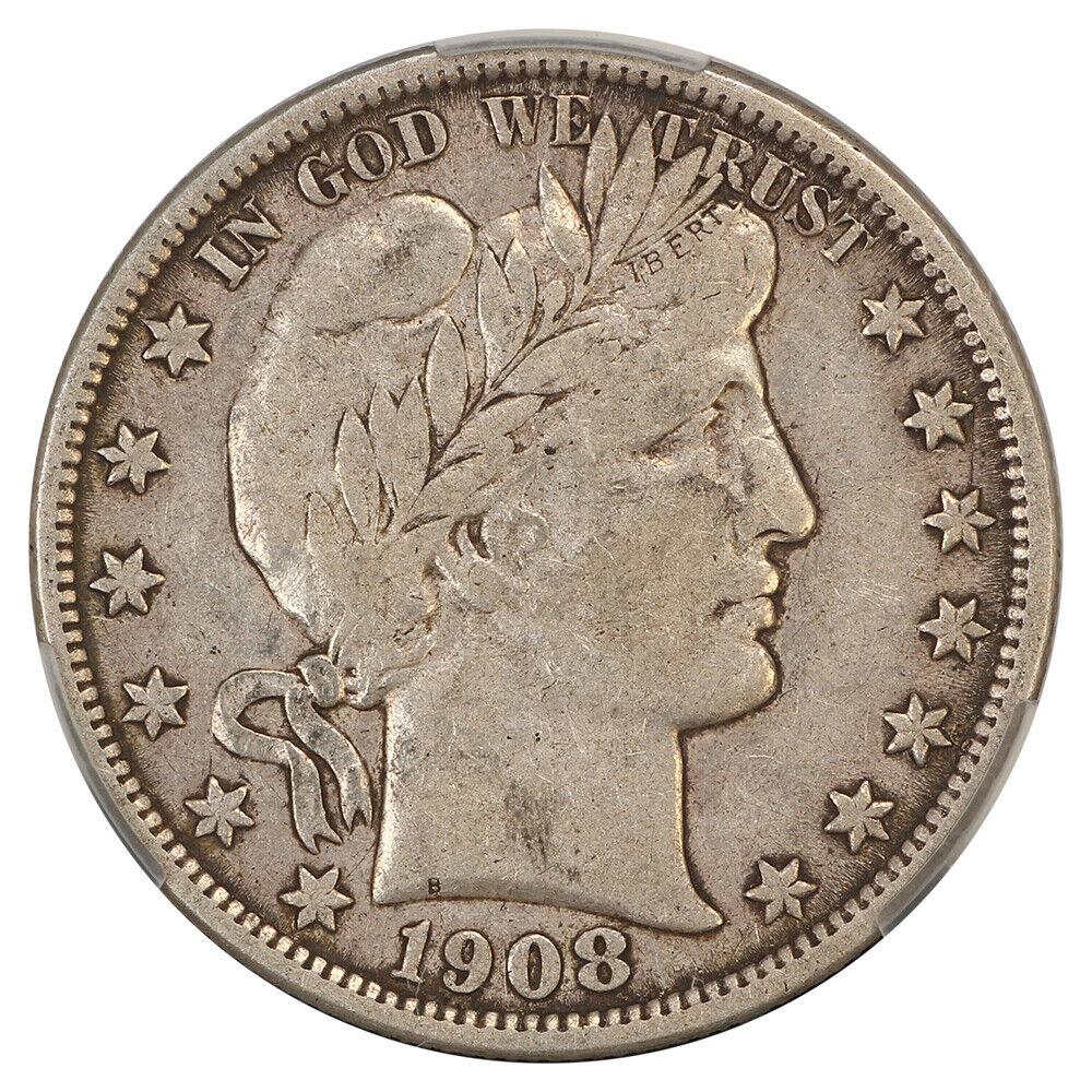 1908-O 50C CACG VF30 - Barber Half Dollar