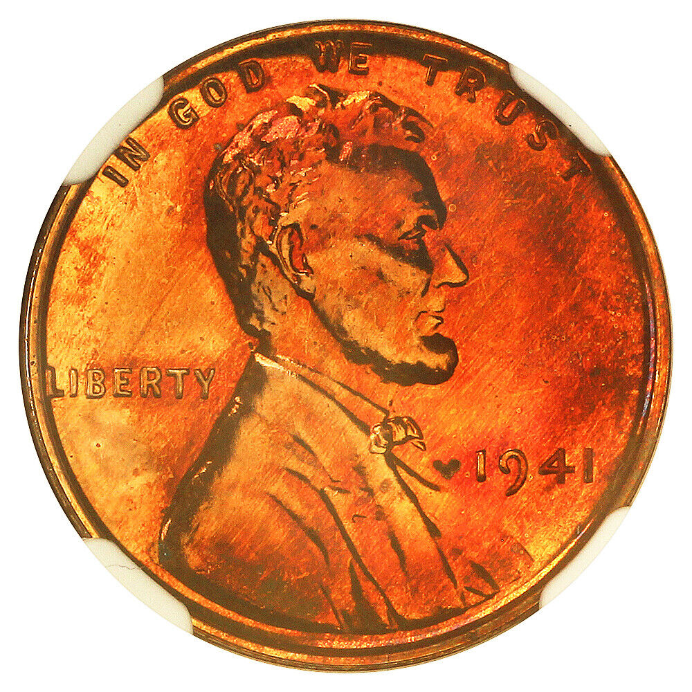 1941 1C NGC PR65RB - Lincoln Cent (Wheat Reverse)