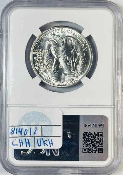 1943 S Walking Liberty Half Dollar NGC MS-66+