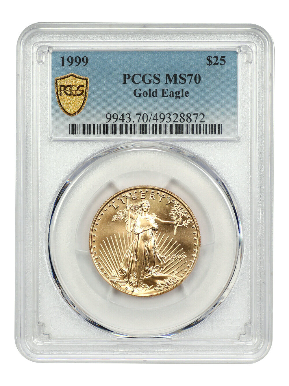 1999 $25 Gold Eagle PCGS MS70