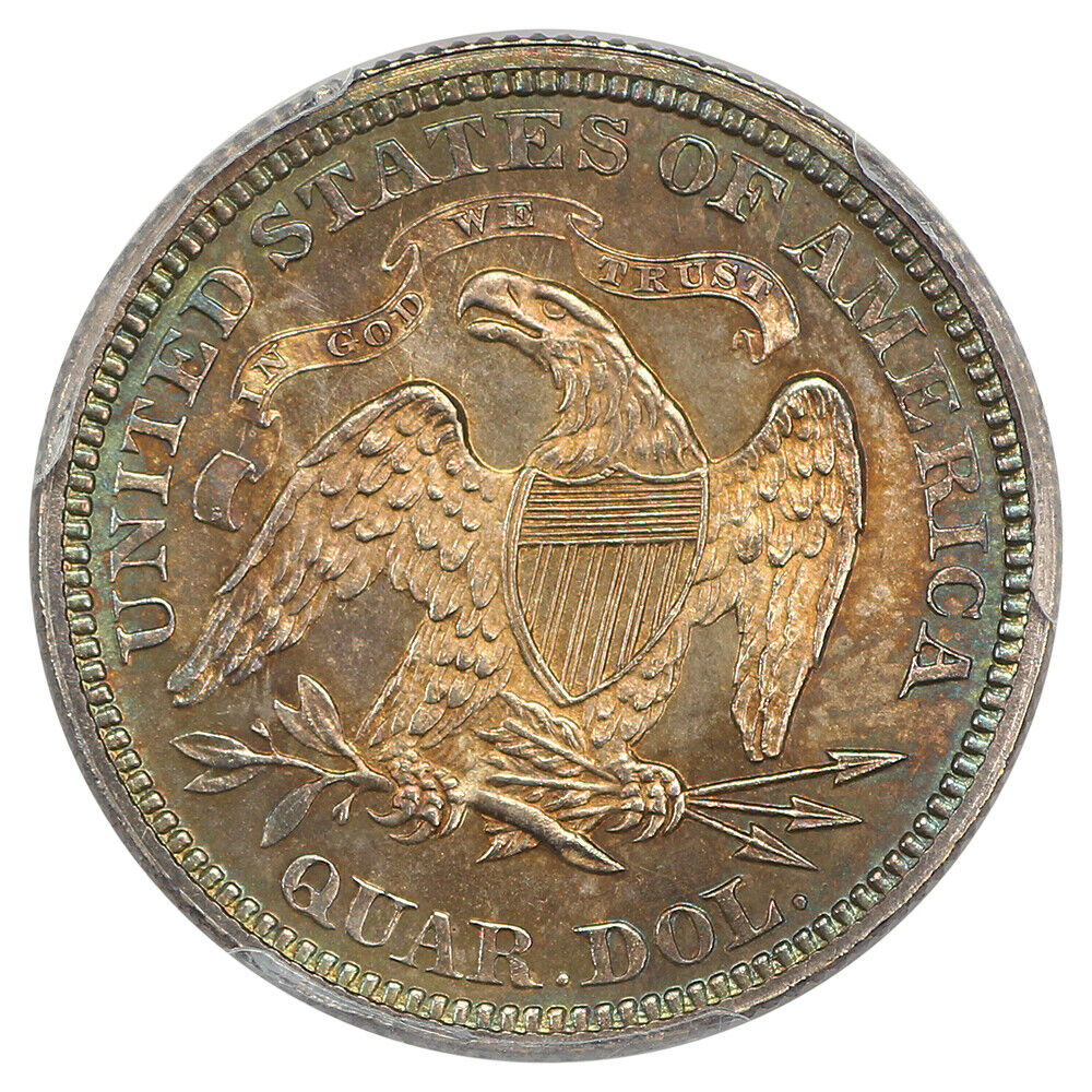 1868 25C PCGS MS65 ex: D.L. Hansen