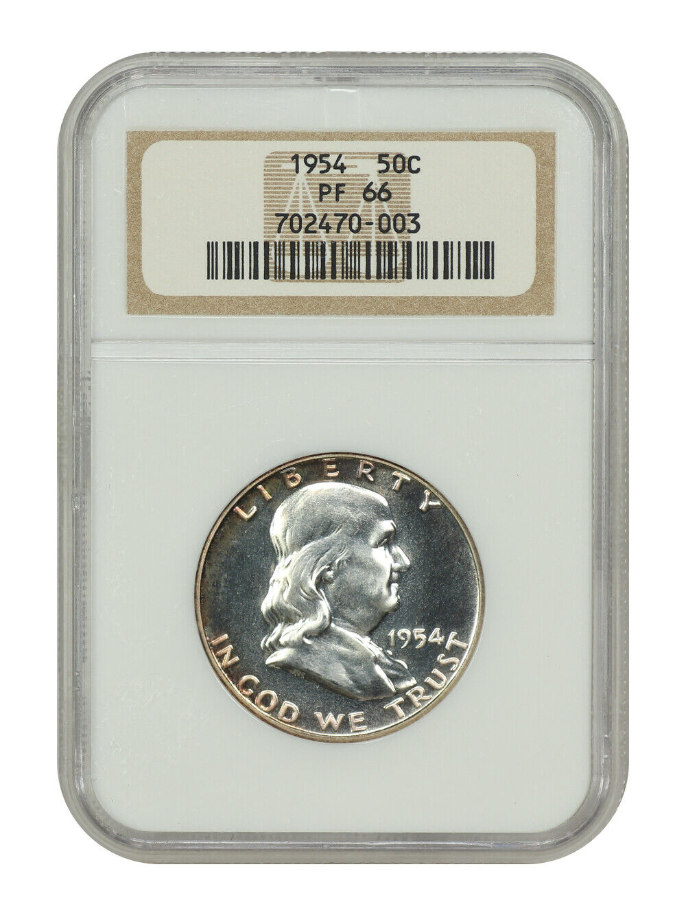 1954 50C NGC PR66 - Franklin Half Dollar