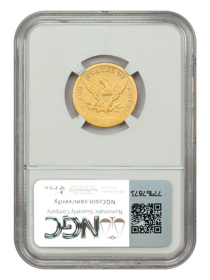 1865-S $5 NGC Good 06 - Liberty Head $5 - Low Mintage Date