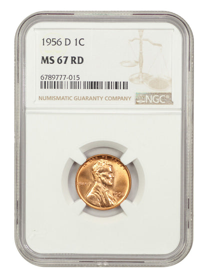 1956-D 1C NGC MS67RD