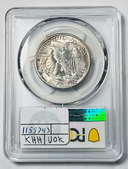 1936 D Walking Liberty Half Dollar PCGS MS-66